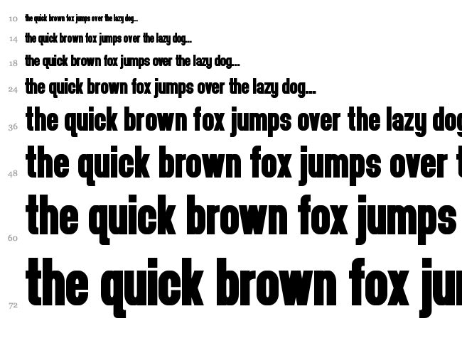 Headthinker font waterfall